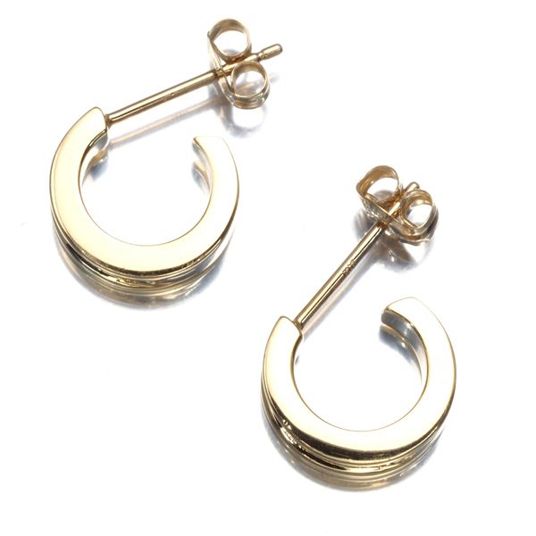 ミキモトペルリータ ピアス ダイヤ ダイヤモンド 0.05ct/0.05ct フープ  