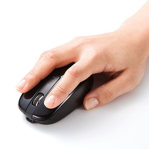 5個セット サンワサプライ 充電式ワイヤレスブルーLEDマウス MA-WBL118BKX5