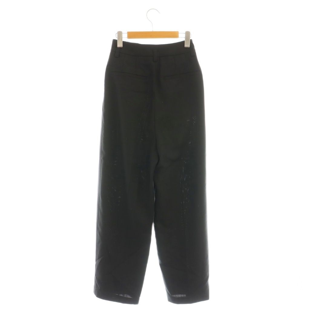 イロット IIROT Tuck Trouser パンツ ストレート スラックス 36 黒 ブラック AT OS