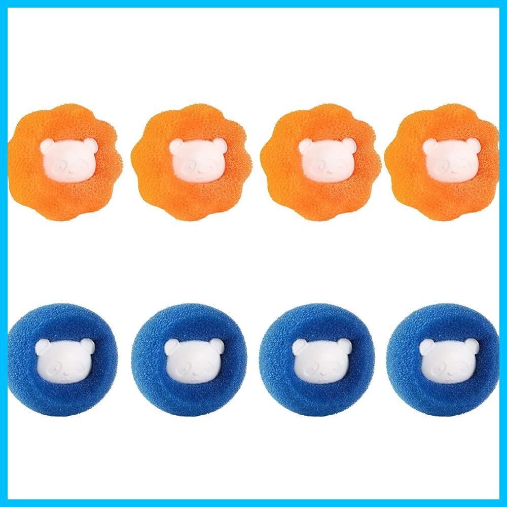 セール 絡み防止 取り除く 抜け毛取り スポンジ 洗濯ボール 除毛 洗濯 洗濯機 洗濯球 ペットの毛取り 抜け毛 衣服を傷つけず 洗濯スポンジ 再利用 8個入り