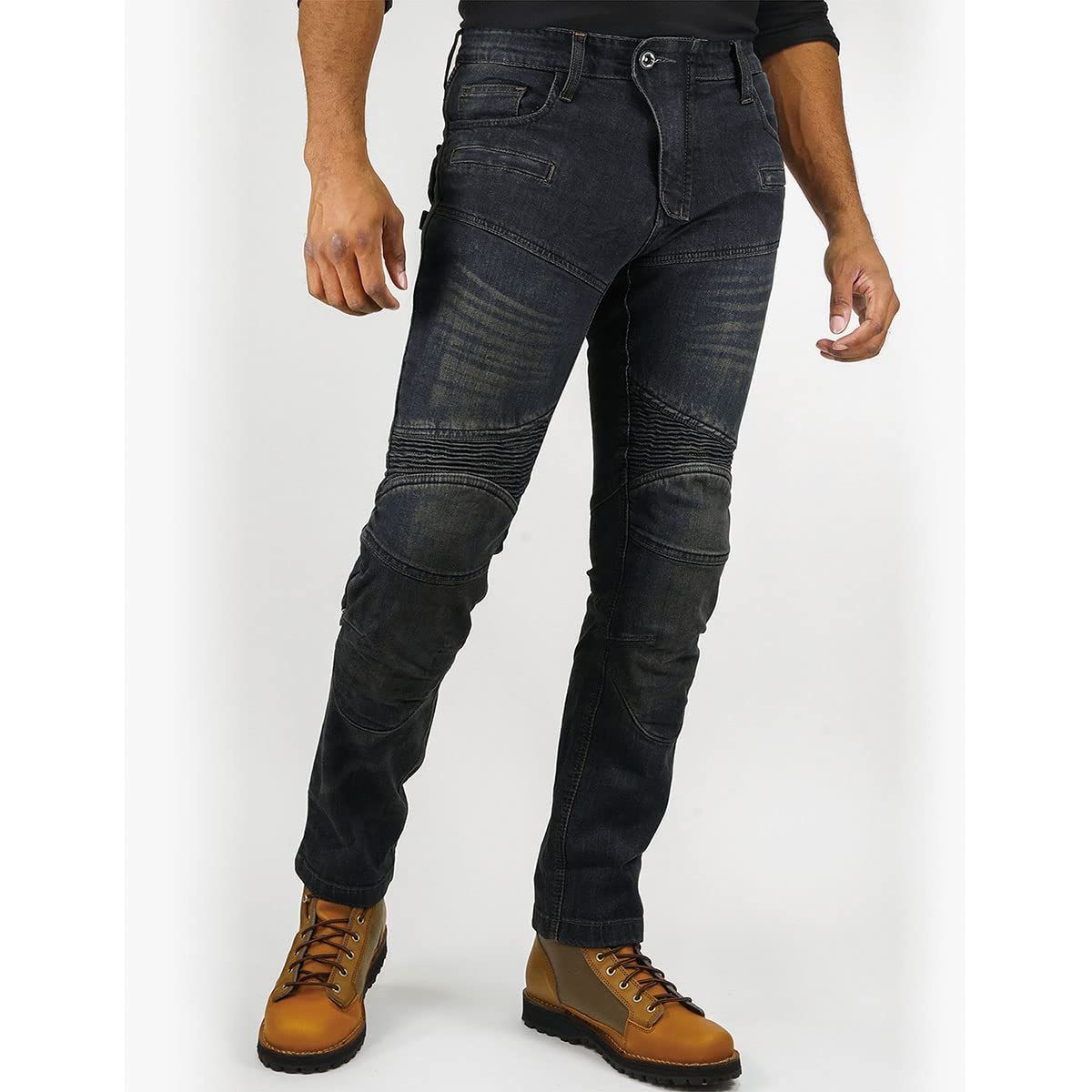 07-7183 KVデニムジーンズ メンズ スーパーフィット Deep PK-7183 Indigo バイク用 XL KOMINE