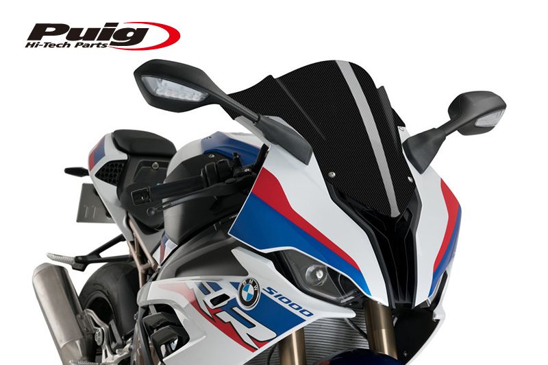 Puig 3571C RACING-SCREEN [CARBON LOOK] BMW S1000RR (19-23) M1000RR (20-23) プーチ スクリーン カウル