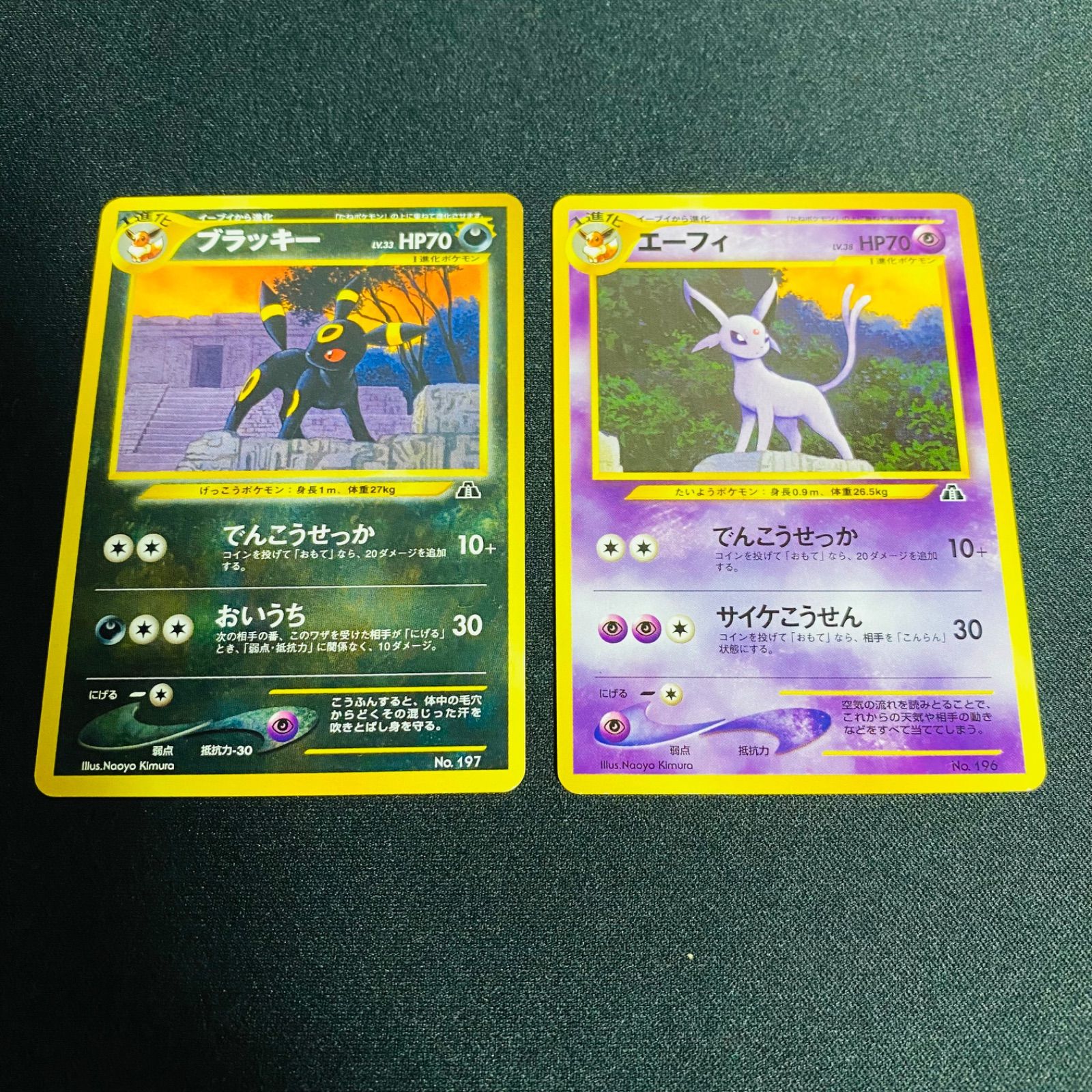 ポケモンカード 旧裏 エーフィ ブラッキー プレミアムファイル セット