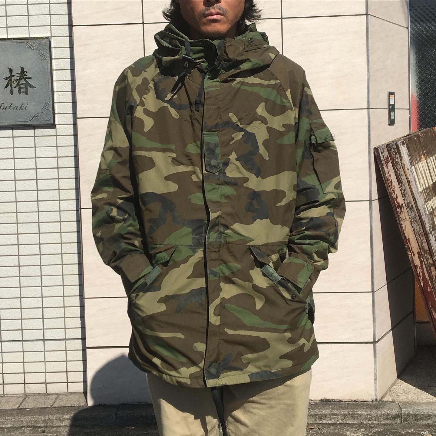 90's【U.S.ARMY】初期型 米軍 ECWCS Gen1 Goretex Parka ゴアテックス 防水 ウッドランド ミリタリーマウンテンパーカー US-US-M Long