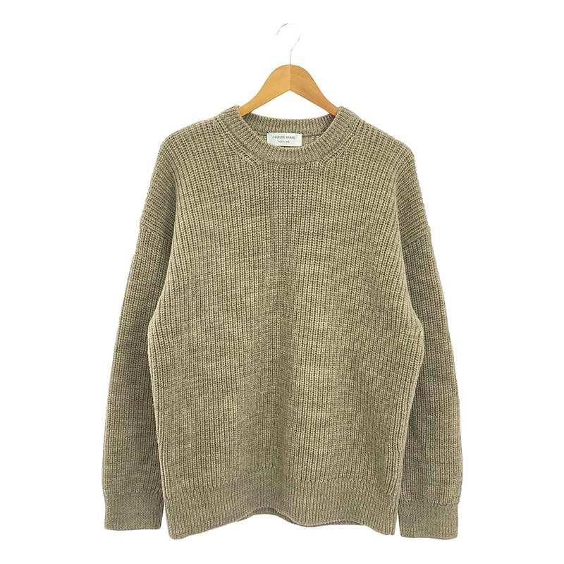 美品】 MARINE SERRE / マリーンセル | GOLD LINE / バックロゴ クルー
