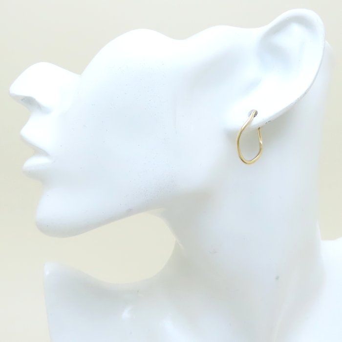 agete アガット フープ ピアス K10YG イエローゴールド レディース 294364 BJ