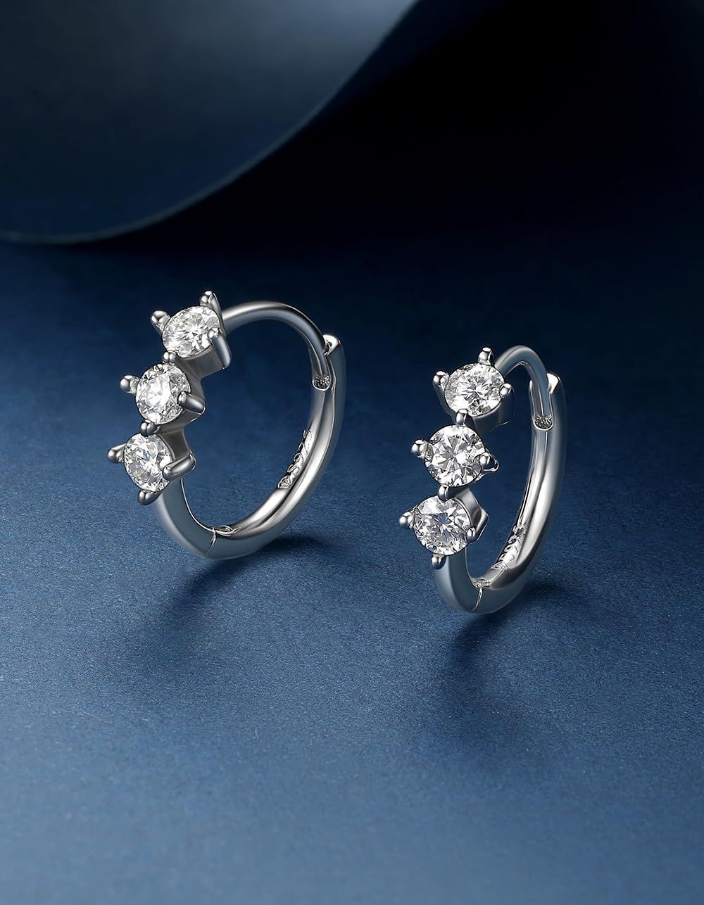 数量 金属アレルギー対応 リング フープダイヤモンド カラットモアッサナイトピアス シルバー925 フープイヤリング 0.6-2 結婚記念日 レディース プレゼント フープピアス 人気 MomentWish 10 12.4 14.2mm