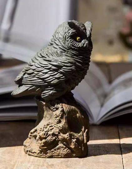 鉄製 フクロウ 書道具 文房具 装飾品 工芸品 美術品 置物 鉄製