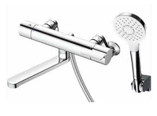 TOTO 浴室用壁付サーモスタット混合水栓 70mm コンフォートウェーブめっき110φ 寒冷地用 TBV03447ZA 寒冷地用 めっき110φ
