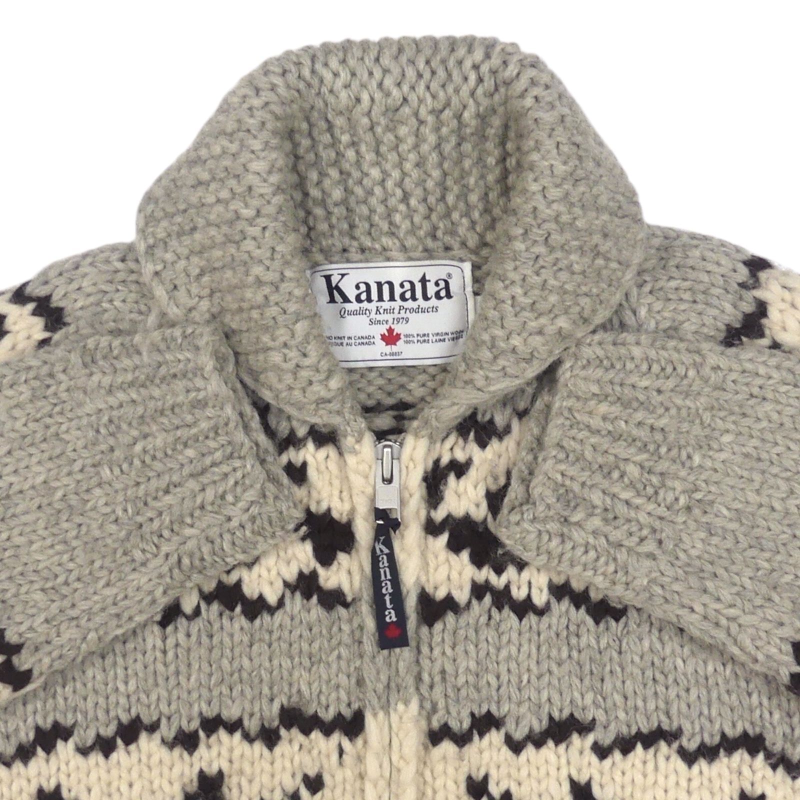 Kanata カナタ カウチンセーター ハンドニット カナディアン柄