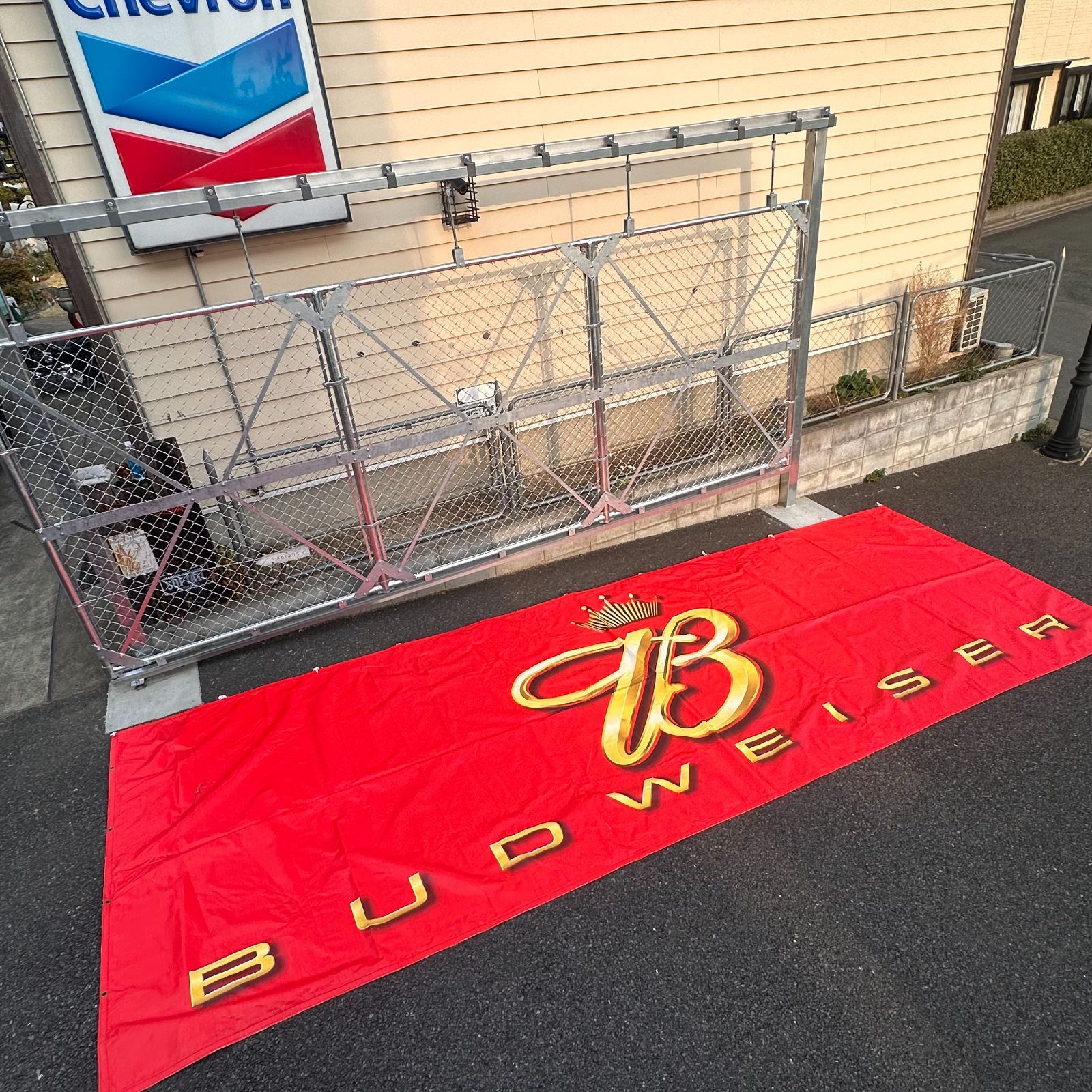 2004年製BUDWEISER6.1m×1.2m大型バナー