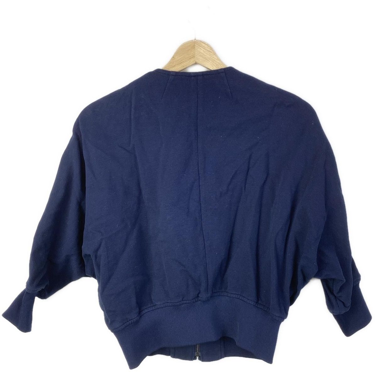 ESTNATION - ESTNATION(エストネーション) ブルゾン サイズ36 S レディース - ダークネイビー 七分袖/ジップアップ/春/秋 ESTNATION - ESTNATION(エストネーション) ブルゾン サイズ36 S