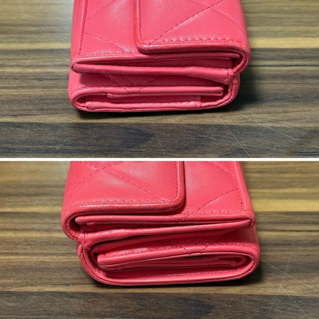 美品*シャネル 三つ折り財布 ディズヌフ 19 ココマーク マトラッセ 30番台 ⭐️美品 シールあり⭐️CHANEL 19 三つ折り 財布 マトラッセ