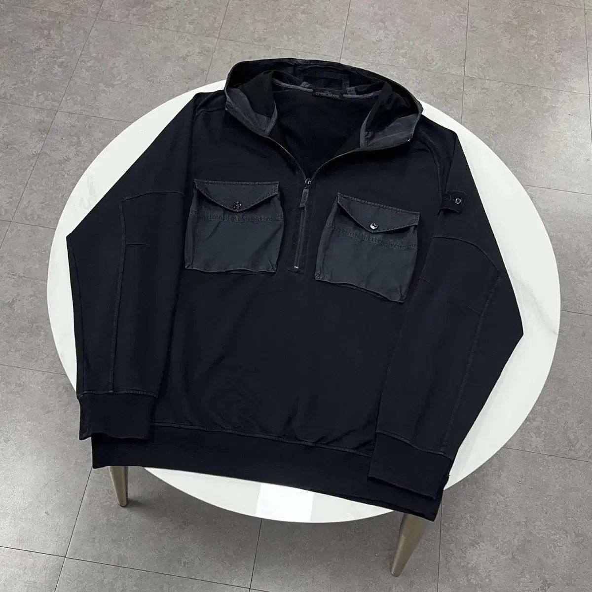 3XL } STONE ISLAND(ストーンアイランド) ゴーストピース ハーフジップ 