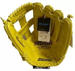 ミズノ 軟式ソフトボール用野球グローブ レザー イエロー イチロー