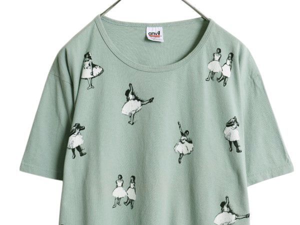 ビンテージ90's○Edgar DegasバレエアートプリントTシャツsize S