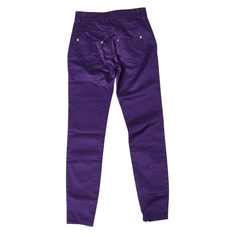 ドルチェアンドガッバーナ パンツ サイズ 38 パープル コットン ビスコース レディース DOLCE-GABBANA 1-0231206