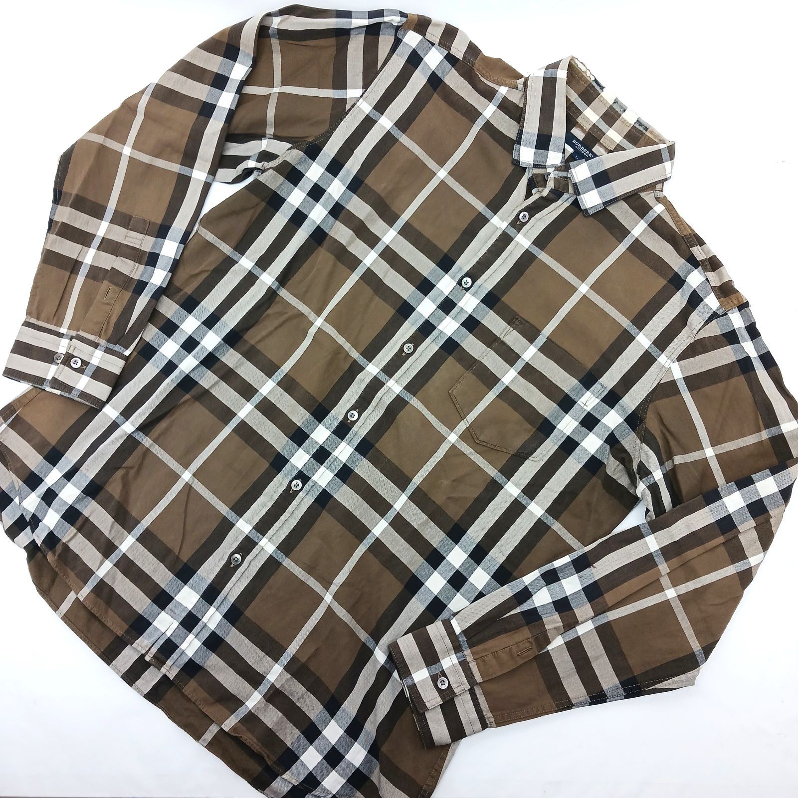 BURBERRY メガチェック シャツ Lサイズ 難あり】 BURBERRY LONDON