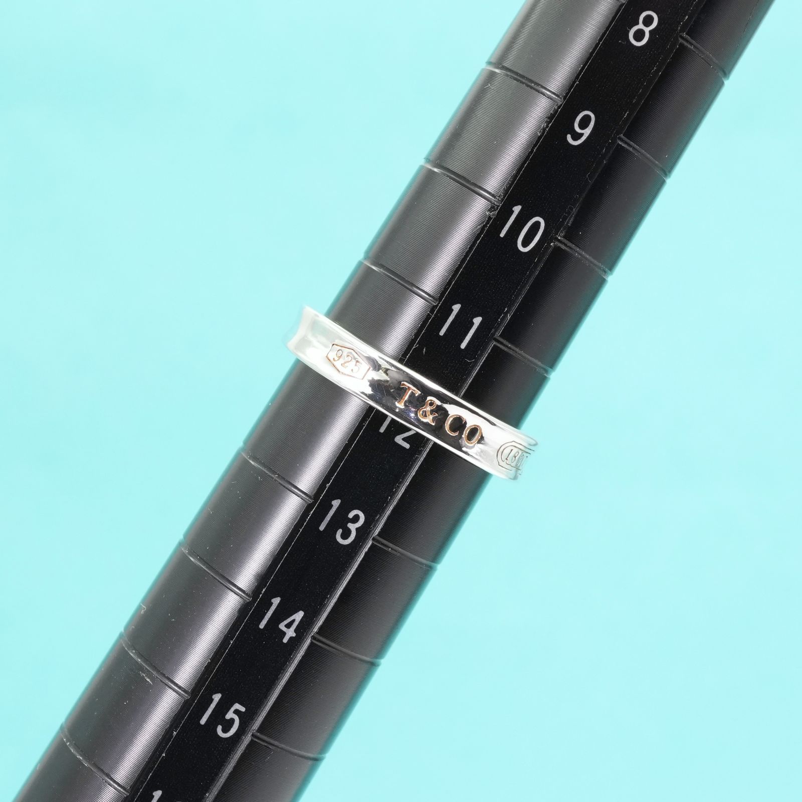 美品 ティファニー 1837 リング　12号 Tiffany & Co. ティファニー 1837 リング 12号 925Ti チタン