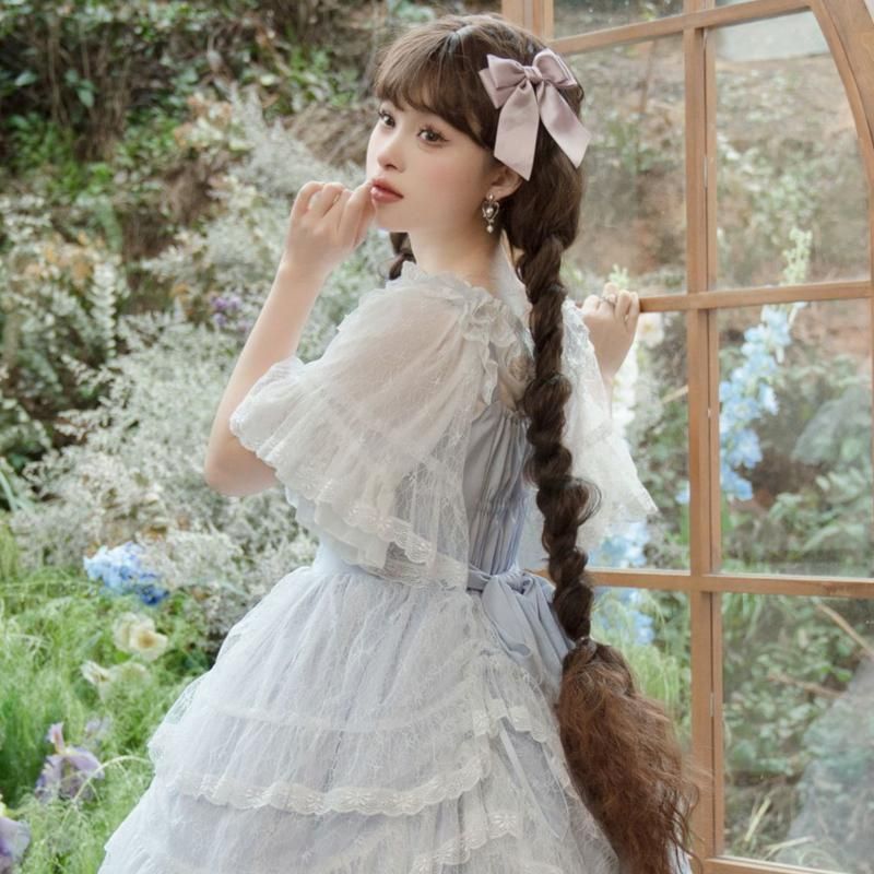 オフショルダー レディース ブラウス ロリータ 姫系 シフォン シャツ ロリィタブラウス パフスリーブ チュール レースブラウス シャツ ロマンティックブラウス Amazon | [BRANII] ロリータ シフォンブラウス レディースシャツ