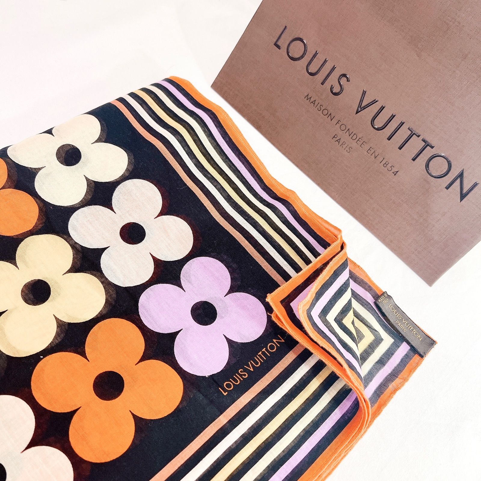 ルイヴィトンハンカチスカーフバンダナ LOUIS VUITTON】ハンカチ スカーフ バンダナ - メルカリ