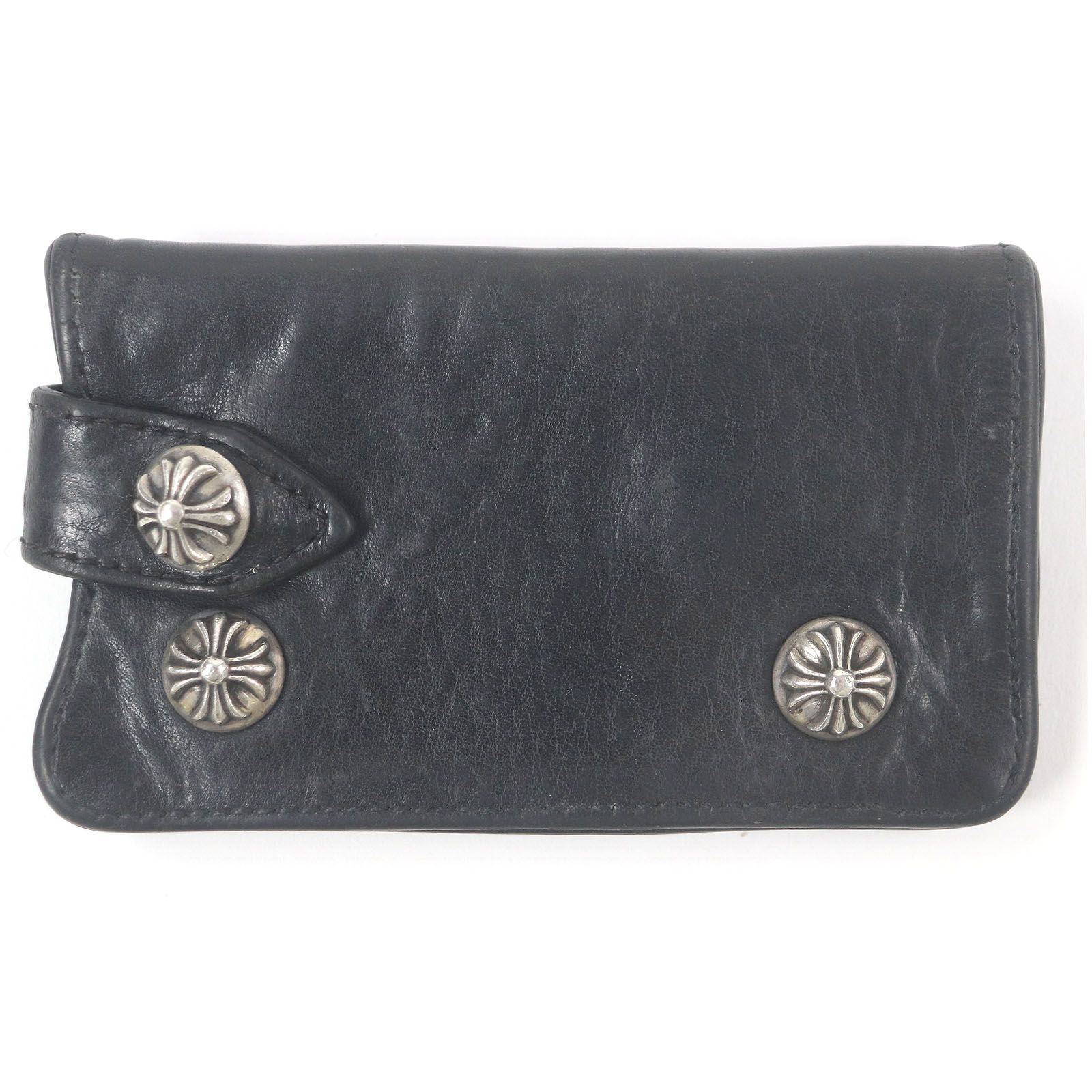 美品□CHROME HEARTS クロムハーツ ヘビーレザー クロスボール