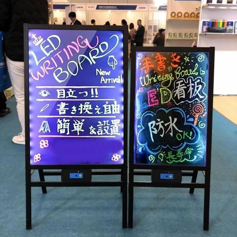 店舗専用 大 LED 看板手書きパネル ネオンサイン 便利 電飾スタンド 