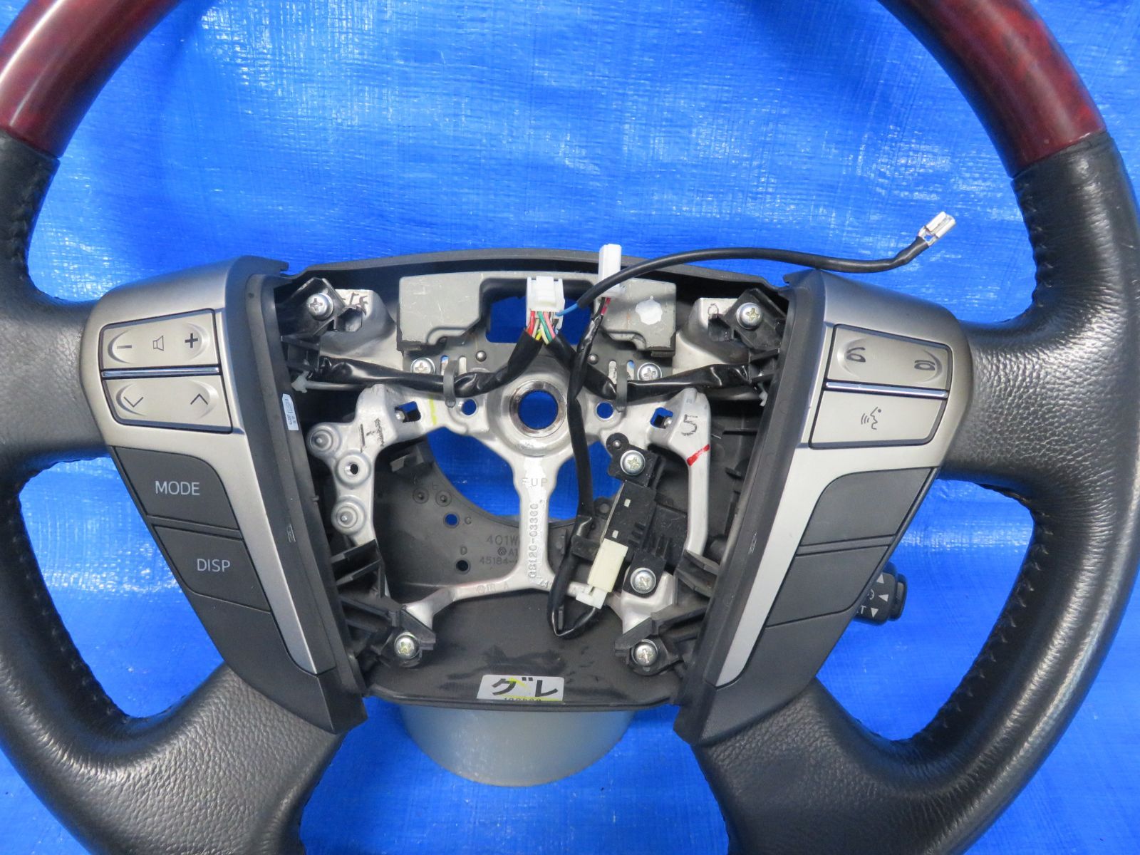 アルファード20 ヴェルファイア20 前期 ステアリング 特別仕様車 艶有り茶木目 スポーツタイプ ガングリップタイプ コンビハンドル S15a アルファード ハイブリッド (20系) | TOYOTA | REAL