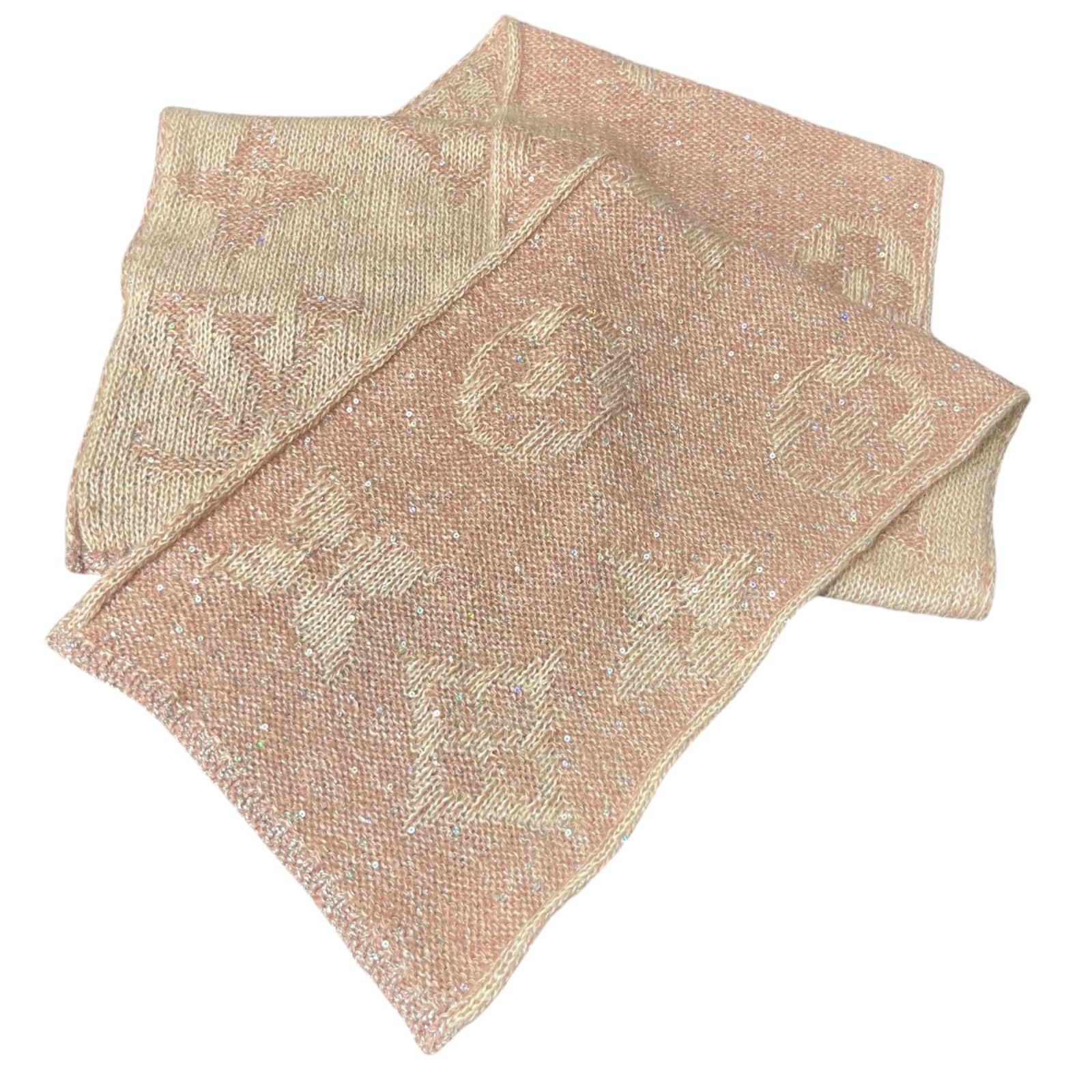 LOUISVUITTON エシャルプ モノグラム グリッター マフラー LOUIS VUITTON ルイヴィトン エシャルプ モノグラム グリッター