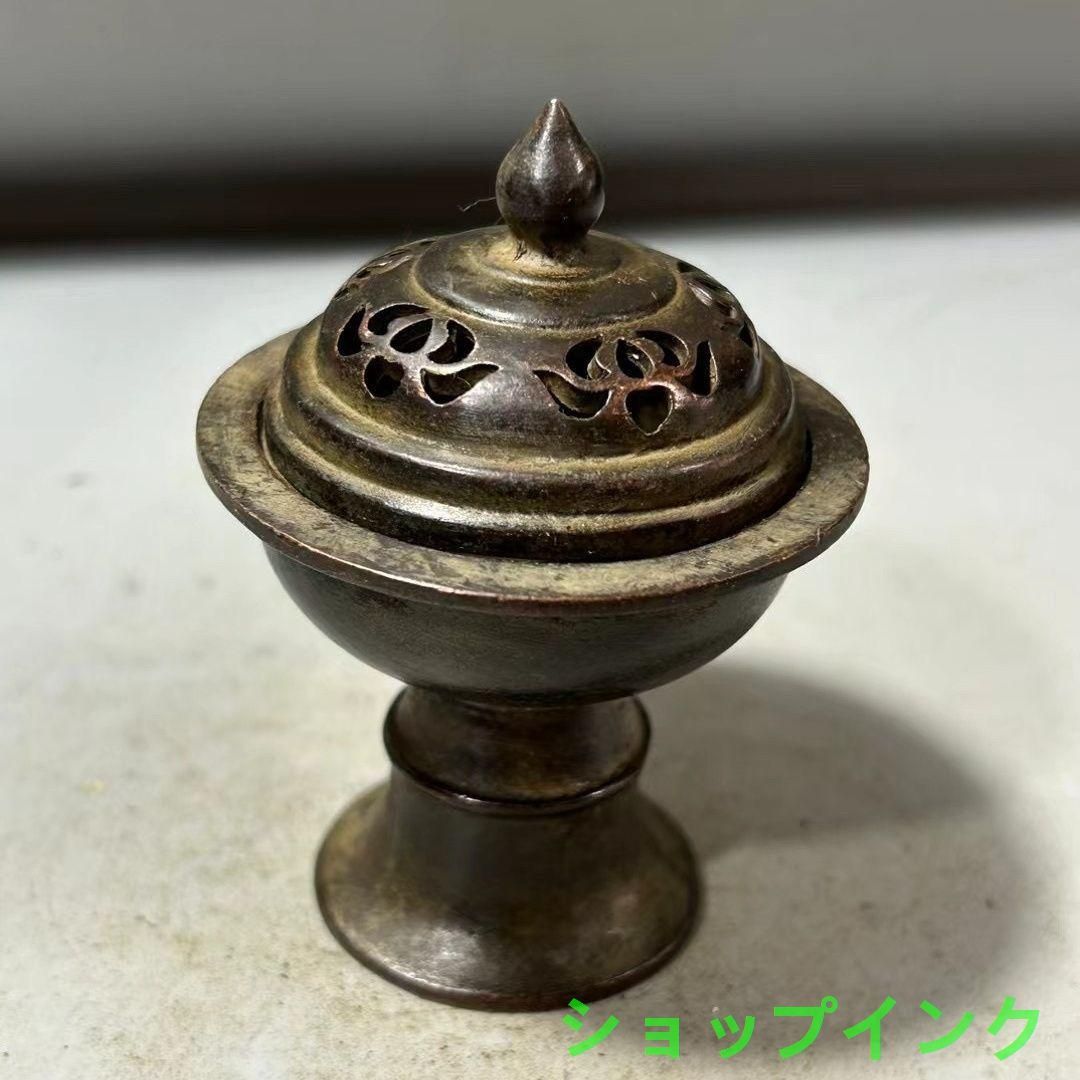 銅 細工 茶道具 香道具 弥勒仏心経 香炉 装飾品 工芸品 美術品 置物 瑞獣香炉 銅器 文房具 茶道具 重厚 極細工 工芸品 美術品 茶寵の
