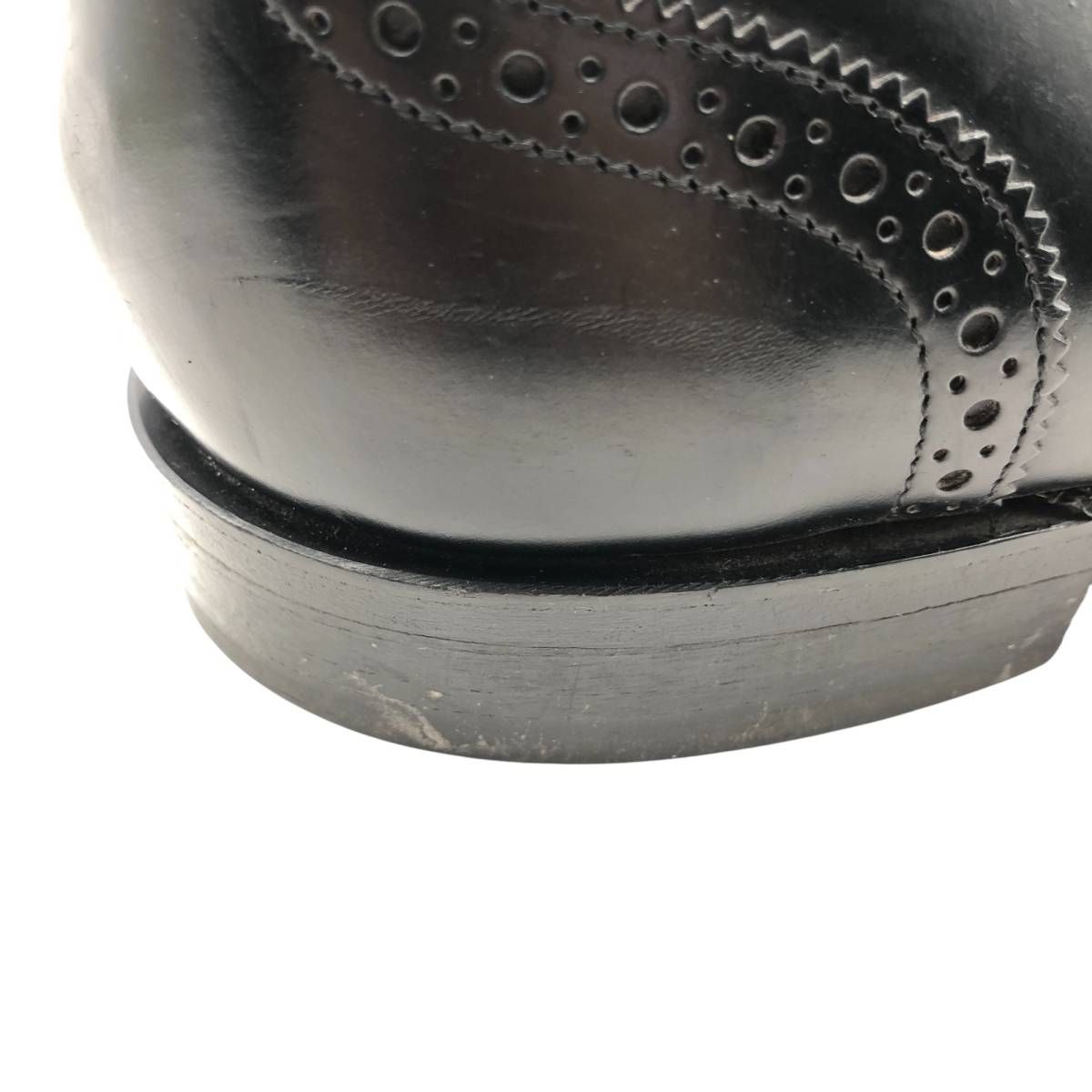 セミブローグ ストレートチップシューズ