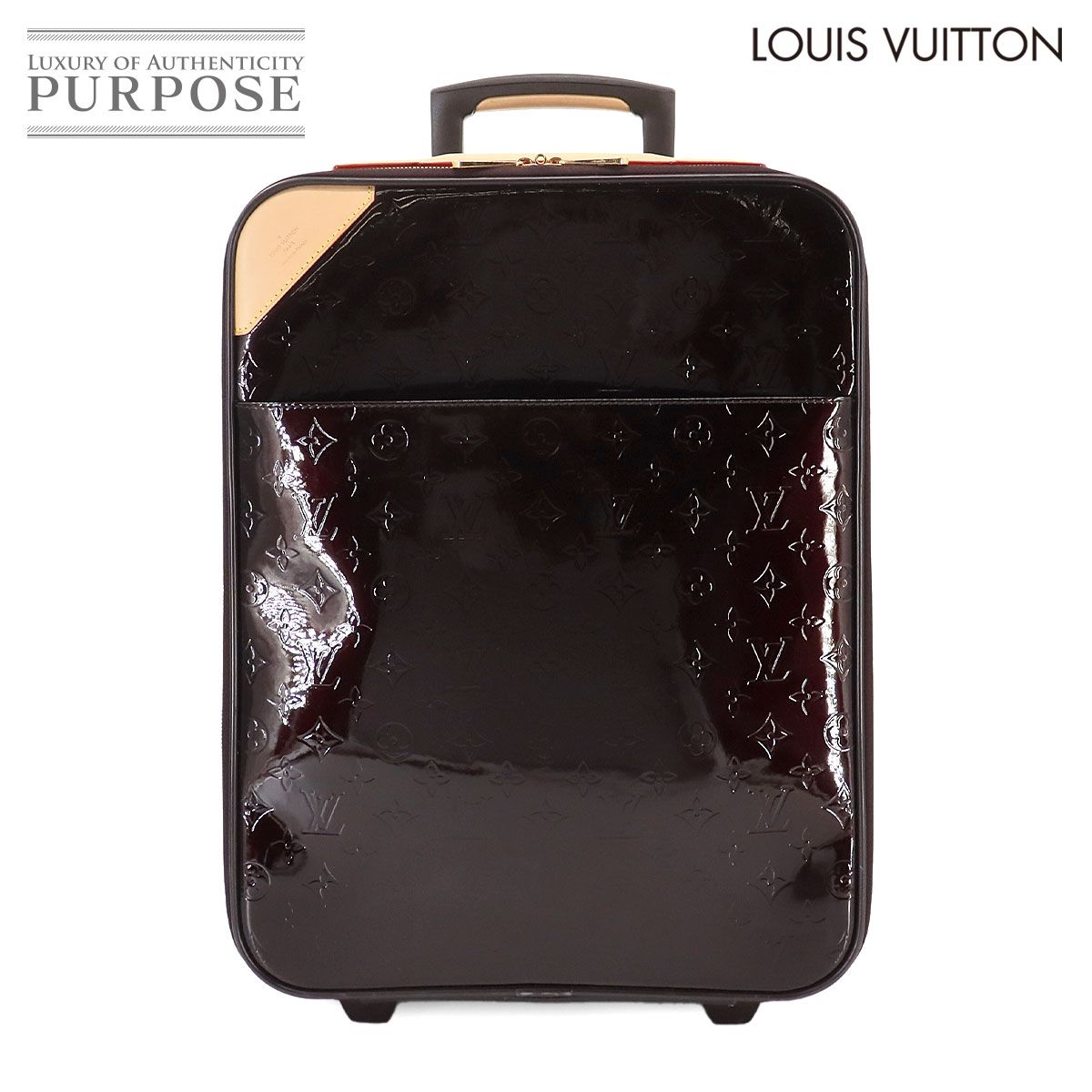 新品同様 ルイ ヴィトン LOUIS VUITTON モノグラム ヴェルニ ペガス 45