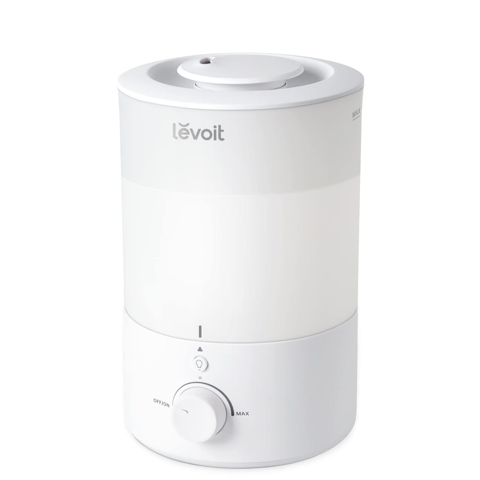 節電対策 Levoit レボイト 加湿器 アロマ 卓上 大容量 3L 17畳まで対応 小型 超音波式 28dB 省エネ 静音 上から給水 ナイトライト 220ml h 25時間連続稼働 消灯 おしゃれ 空焚き防止 寝室 Dual150 ホワイト