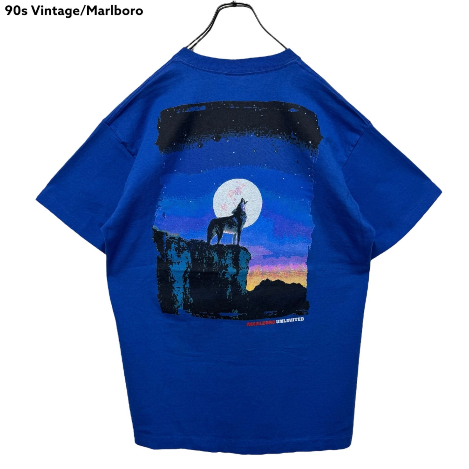 90s vintage Marlboro UNLIMITED Promo Print T-shirt Tee USA製