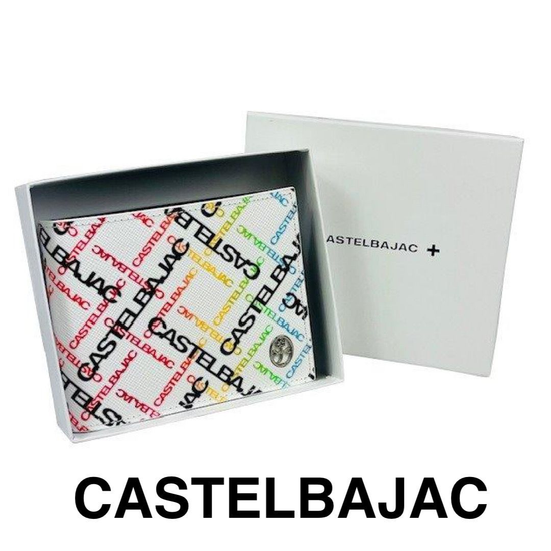 カステルバジャック CASTELBAJAC 牛革二つ折り財布 053623 シロ