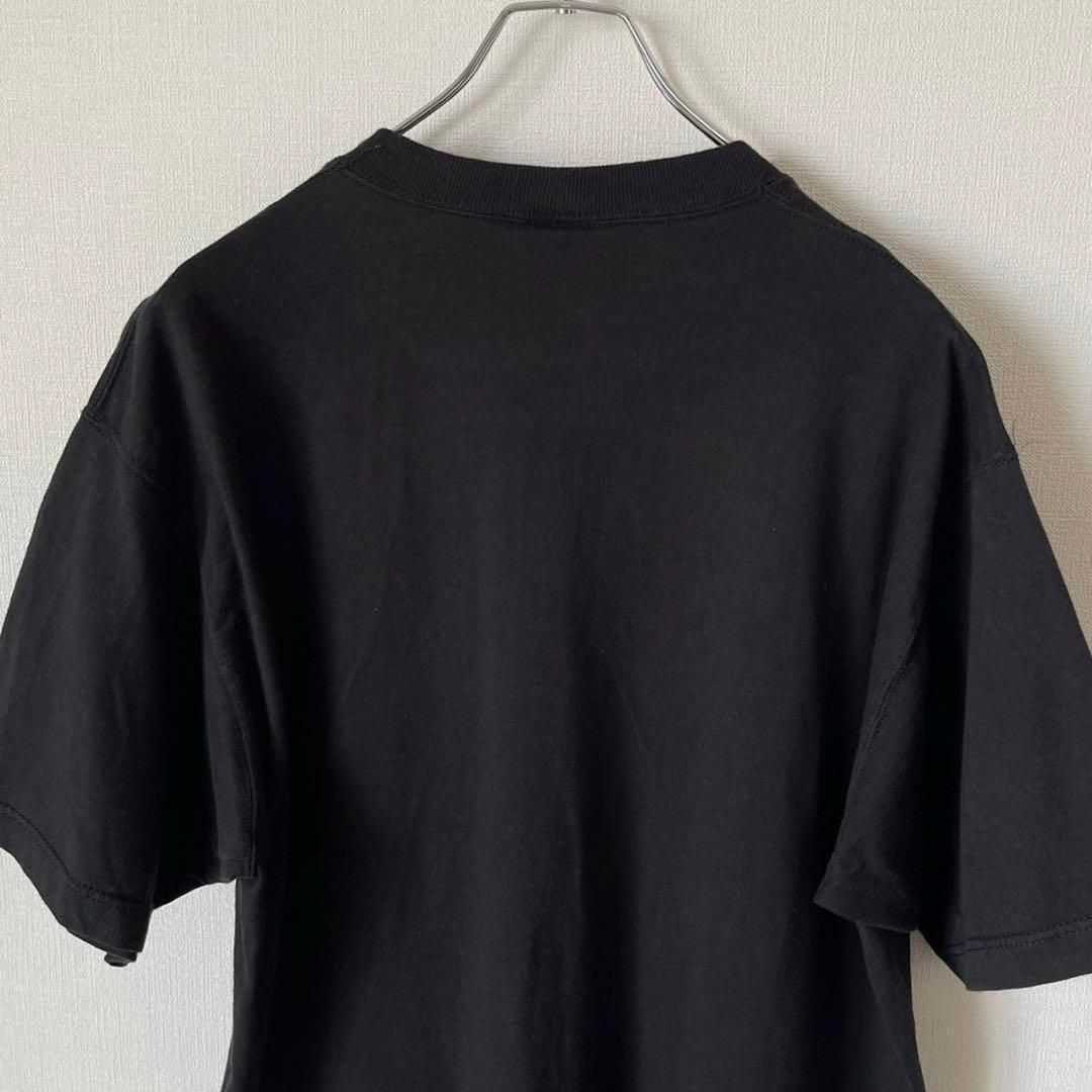 90s USA製 ラッセル ポケットTシャツ ブラック プレーン 無地 L 90s USA製 ラッセル ポケットTシャツ ブラック プレーン 無地 L