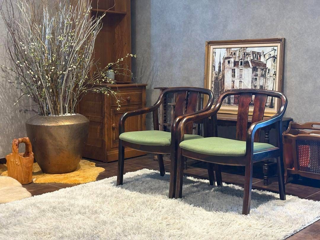 karimoku カリモク アームチェア ダイニングチェア アンティーク IZ