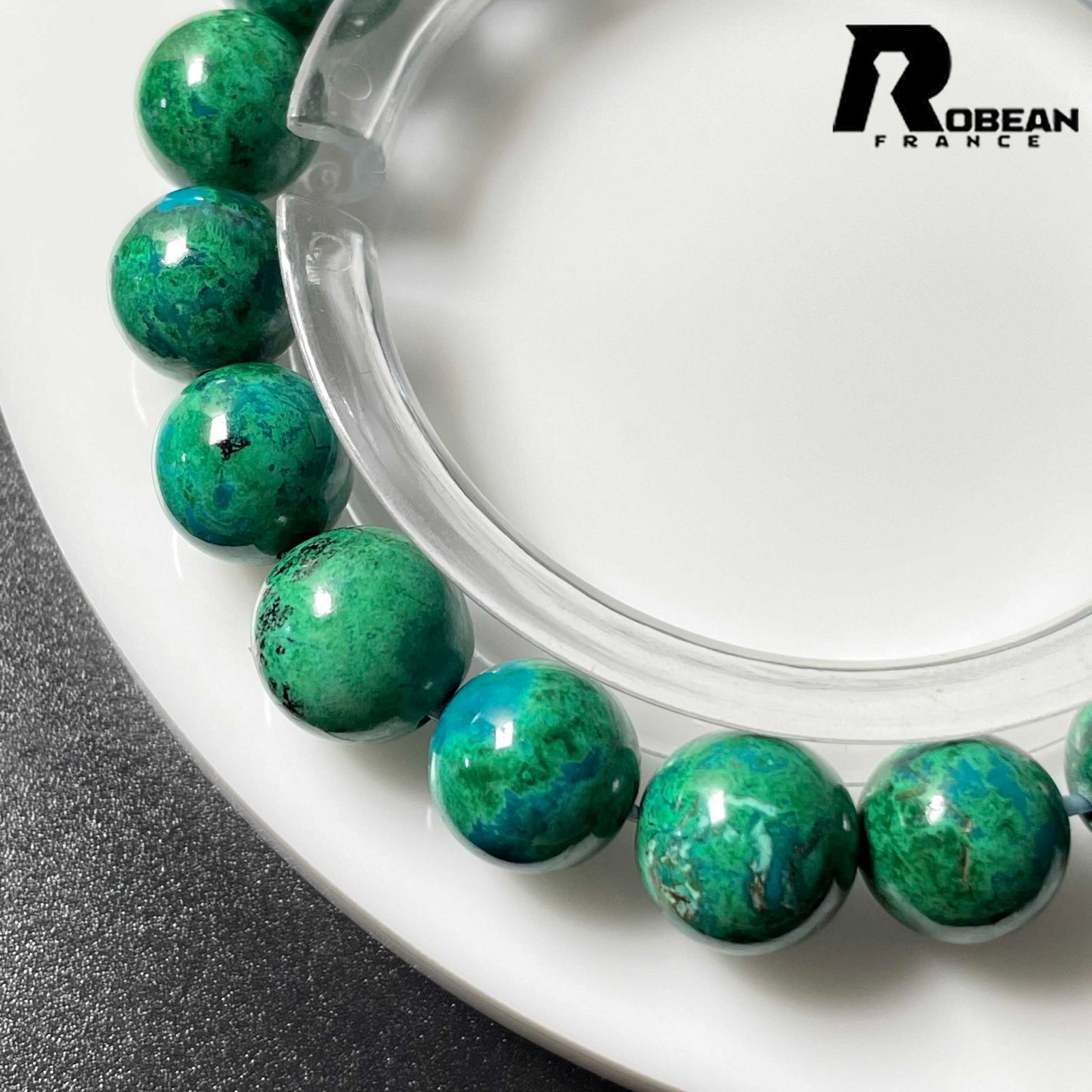 高級 EU製 定価8万円☆ROBEAN・ブルークリソコラ☆共生鉱 高級 EU製 定価8万円☆ROBEAN・ブルークリソコラ☆共生鉱