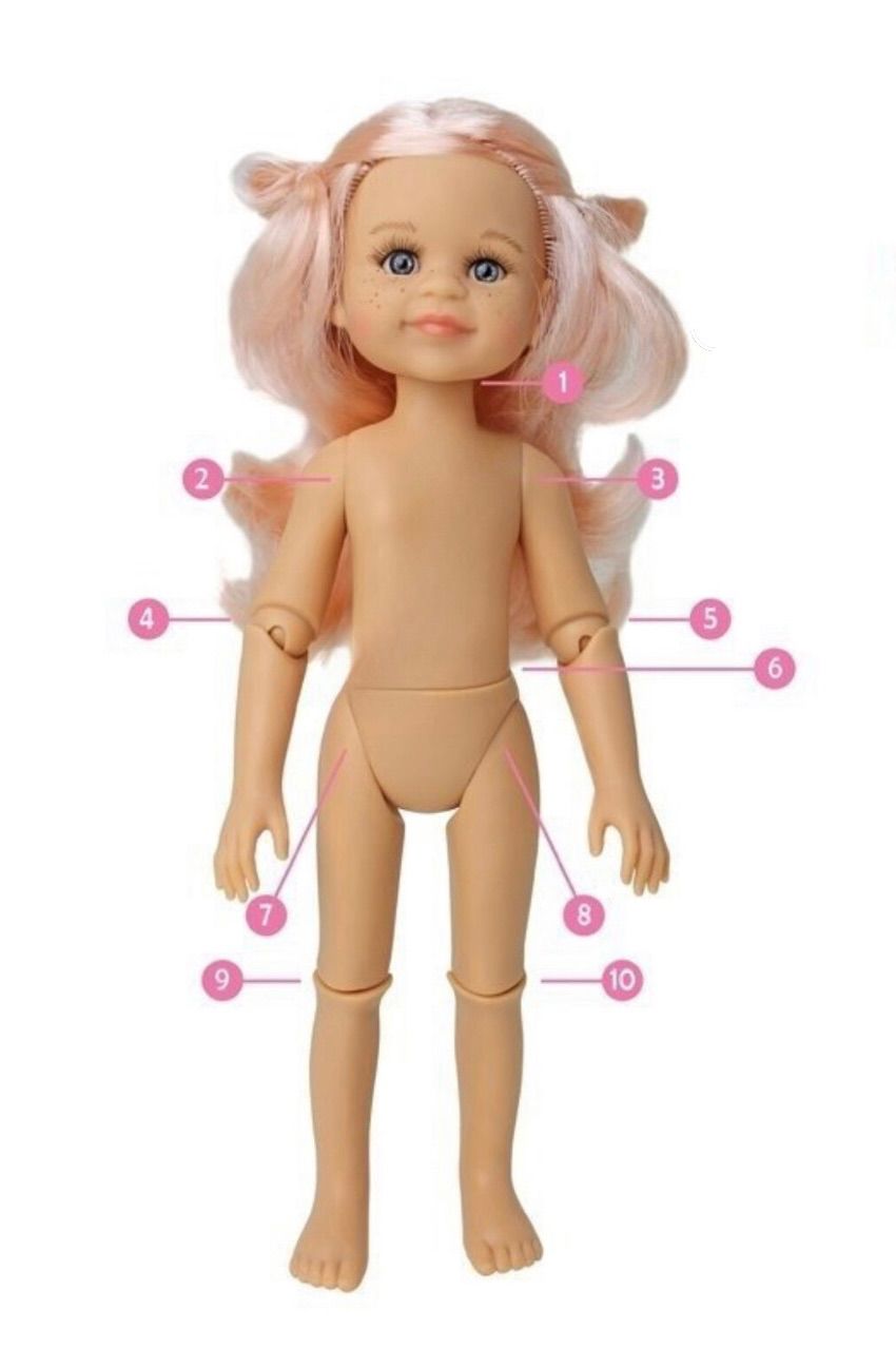パオラドール Las Amiga用（32cm）の可動ボディー パオラレイナ
