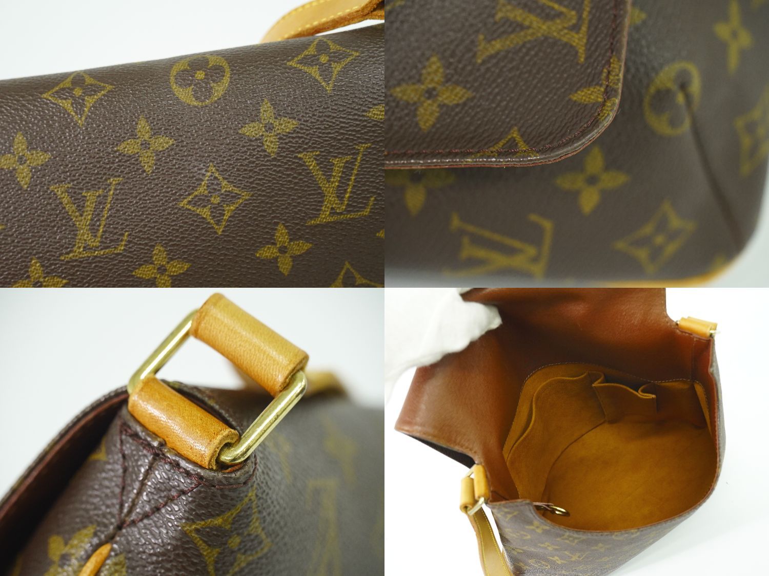 本物 ルイヴィトン LOUIS VUITTON LV ミュゼット モノグラム ショルダーバッグ ポシェット ブラウン M51256 Musette ビトン バッグ フォロー割 DECORATOM_COM_BR