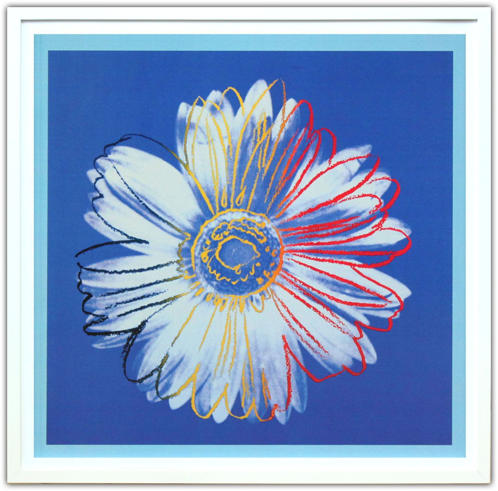 アンディ ウォーホル「デイジー(ブルー オン ブルー)Daisy,c 1982