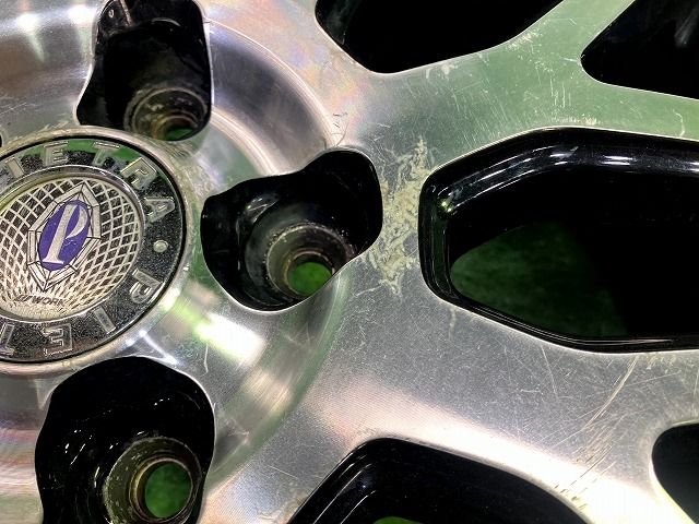 ピエトラ ｵﾃﾞｯｾｲ ホイール アルミ ブラックポリッシュ 18インチ 7J 5穴 4本 114.3 55