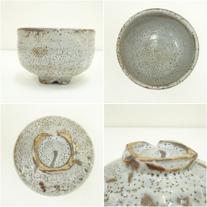 茶碗■鼠志野 紹二造 お茶道具 抹茶碗 共箱 古美術 時代物 骨董品■ 廣行造 鼠志野茶碗（共箱） 茶道 抹茶 おしゃれ 抹茶茶碗 抹茶碗 和