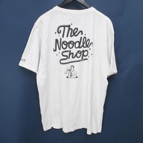 ロアーク ROARK THE NOODLE SHOP 半袖 Tシャツ カットソー L 白系 
