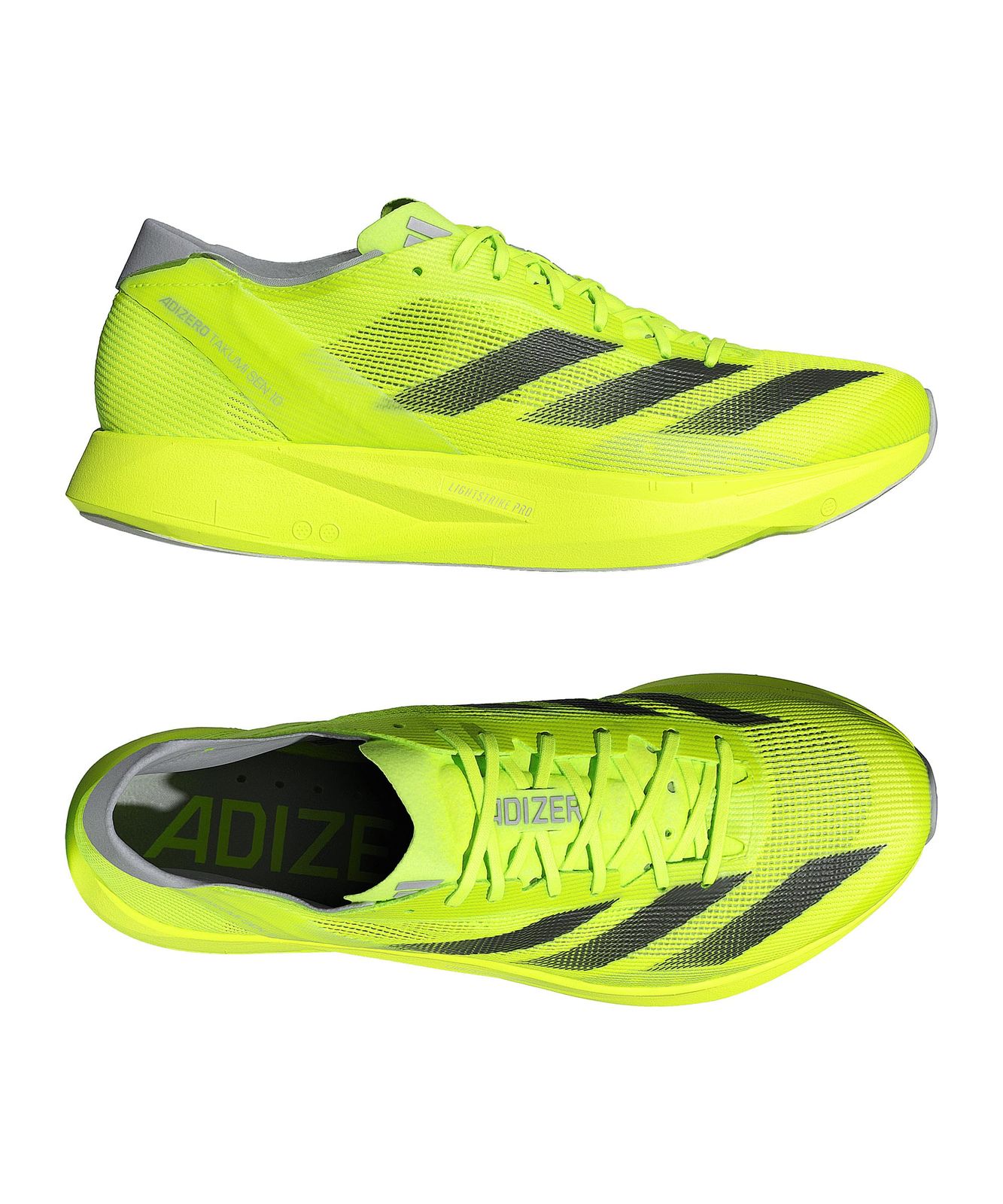 adidas アディダス ADIZERO TAKUMI SEN 10 M ルシッドレモン コアブラック ヘイローシルバー 26.0 CM レモン ブラック シルバー シワになりにくい その他 