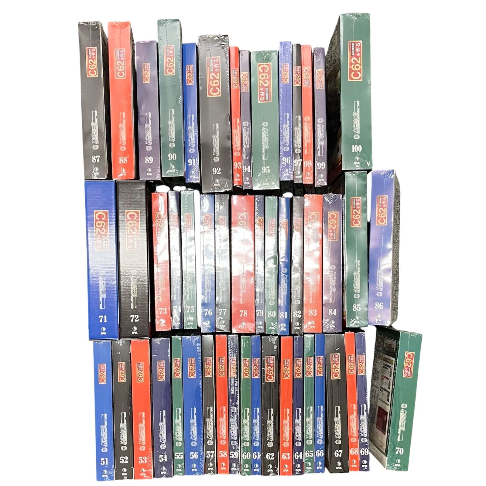 DeAGOSTINI デアゴスティーニ 蒸気機関車C62を作る 51〜100 セット