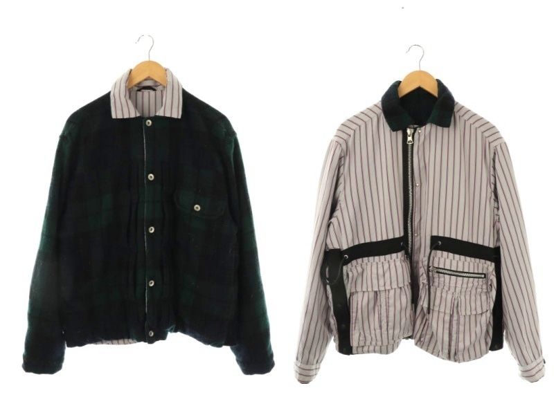 23AW［中古］Sacai ウールリバーシブルジャケット Lサイズ 楽天市場】【中古】sacai 23AW Wool Melton Blouson ジャケット