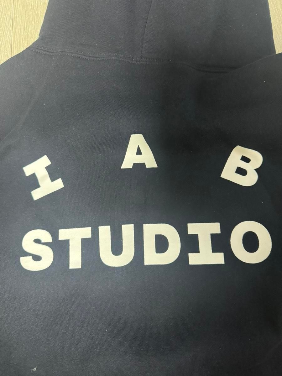 【Bunjang商品韓国直送】21ss IAB Studio(アイエプスタジオ) スタジオ フード付きTシャツ ネイビー L