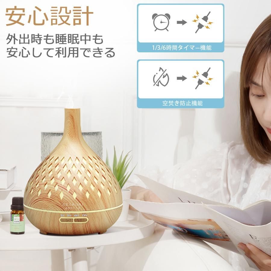 空焚き防止機能付きの木目調卓上加湿器 超音波式 サンコー スウェーデントーチ加湿器 TRCHHMSBW THANKO 超音波式