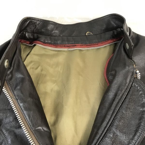 70s?/TALON/VINTAGE ZIPPER☆ショット/SCHOTT☆シングル/レザー